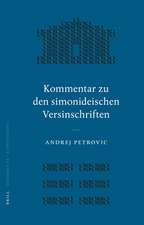 Kommentar zu den simonideischen Versinschriften