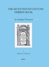 The Seventeenth Century Hebrew Book (2 vols.): An Abridged Thesaurus