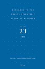 Research in the Social Scientific Study of Religion, Volume 23