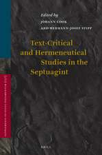 Text-Critical and Hermeneutical Studies in the Septuagint