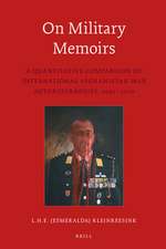 On Military Memoirs