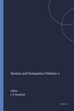 Syntax and Semantics Volume 2