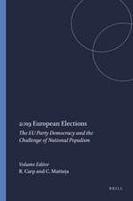 2019 European Elections: The EU Party Democracy and the Challenge of National Populism