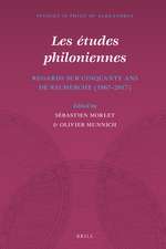 Les études philoniennes: Regards sur cinquante ans de recherche (1967-2017)