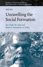 Unravelling the Social Formation: Free Trade, the State and Business Associations in Turkey