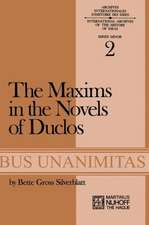 The Maxims in the Novels of Duclos