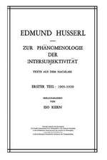 Zur Phänomenologie der Intersubjektivität: Texte aus dem Nachlass Erster Teil: 1905–1920