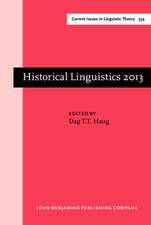 Historical Linguistics 2013