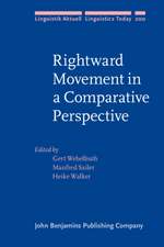 Rightward Movement in a Comparative Perspective