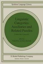 Linguistic Categories: Auxiliaries and Related Puzzles: Volume One: Categories