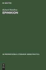 Epinikion: General Form in the Odes of Pindar