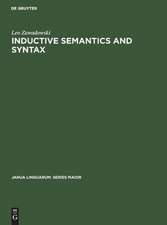 Inductive Semantics and Syntax: Foundations of Empirical Linguistics