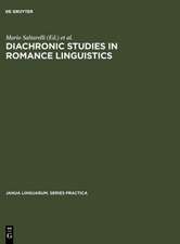 Diachronic Studies in Romance Linguistics: Papers presented at a Conference on Diachronic Romance Linguistics, University of Illinois, April 1972