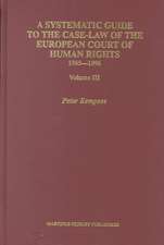 A Systematic Guide to the Case Law of the European Court of Human Rights, 1995-1996