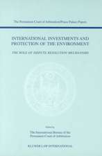 International Investments and Protection of the Environment