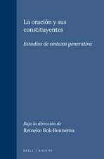 La oración y sus constituyentes: Estudios de sintaxis generativa