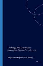 Challenge and Continuity: Aspects of the Thematic Novel 1830-1950