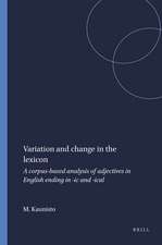 Variation and change in the lexicon: A corpus-based analysis of adjectives in English ending in -<i>ic</i> and -<i>ical</i>