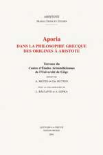 Aporia Dans La Philosophie Grecque Des Origines a Aristote