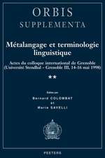 Metalangage Et Terminologie Linguistique