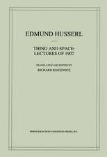 Thing and Space: Lectures of 1907