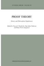 Proof Theory: History and Philosophical Significance