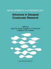 Advances in Decapod Crustacean Research: Proceedings of the 7th Colloquium Crustacea Decapoda Mediterranea, held at the Faculty of Sciences of the University of Lisbon, Portugal, 6–9 September 1999