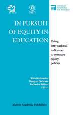 In Pursuit of Equity in Education: Using International Indicators to Compare Equity Policies