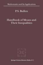 Handbook of Means and Their Inequalities