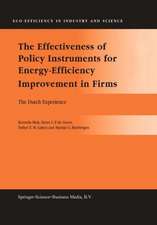 The Effectiveness of Policy Instruments for Energy-Efficiency Improvement in Firms: The Dutch Experience