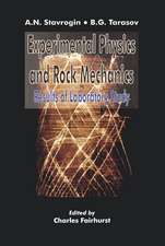 Experimental Physics and Rock Mechanics