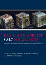 Basic and Applied Salt Mechanics: Proceedings of the 5th Conference on Mechanical Behaviour of Salt, Bucharest, 9-11 August 1999