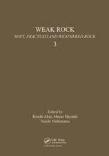 Weak rock: Soft, fractured & weathered rock, volume 3: Proceedings of the international symposium, Tokyo, 21-24 September 1981, 3 volumes