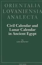 Civil Calendar and Lunar Calendar in Ancient Egypt