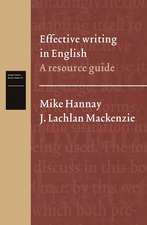 Effective writing in English: A resource guide