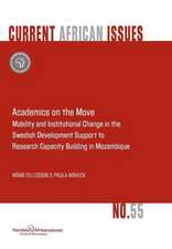 Academics on the Move. Mobility and Institutional Change in the Swedish Development Support to Research Capacity Building in Mozambique