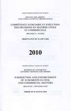 Reports of Judgments, Advisory Opinions and Orders: Jurisdiction and Enforcement of Judgments in Civil and Commercial Matters (Belgium V. Switzerland)