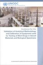 Guidance for the Validation of Analytical Methodology and Calibration of Equipment Used for Testing of Illicit Drugs in Seized Materials and Biologica