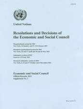 Resolutions and Decisions of the Economic and Social Council