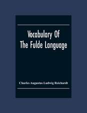 Vocabulary Of The Fulde Language