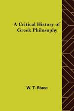 A Critical History of Greek Philosophy