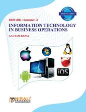 INFORMATION TECHNOLOGY IN BUSINESS OPERATIONS