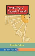 Essential Key to Corporate Threshold