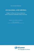 On Maxima and Minima: Chapter 5 of Rules for Solving Sophismata, with an anonymous fourteenth-century discussion