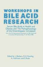 Workshops in Bile Acid Research: Serum Bile Acids in Health and Disease and The Pathophysiology of the Enterohepatic Circulation