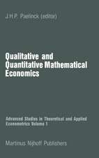 Qualitative and Quantitative Mathematical Economics