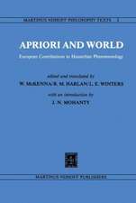 Apriori and World: European Contributions to Husserlian Phenomenology