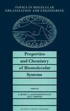 Properties and Chemistry of Biomolecular Systems: Proceedings of the Second Joint Greek-Italian Meeting on Chemistry and Biological Systems and Molecular Chemical Engineering, Cetraro, Italy, October 1992