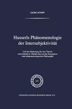 Husserls Phänomenologie Der Intersubjektivität: Und ihre Bedeutung für eine Theorie intersubjektiver Objektivität und die Konzeption einer phänomenologischen Philosophie