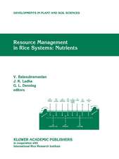 Resource Management in Rice Systems: Nutrients: Papers presented at the International Workshop on Natural Resource Management in Rice Systems: Technology Adaption for Efficient Nutrient Use, Bogor, Indonesia, 2–5 December 1996